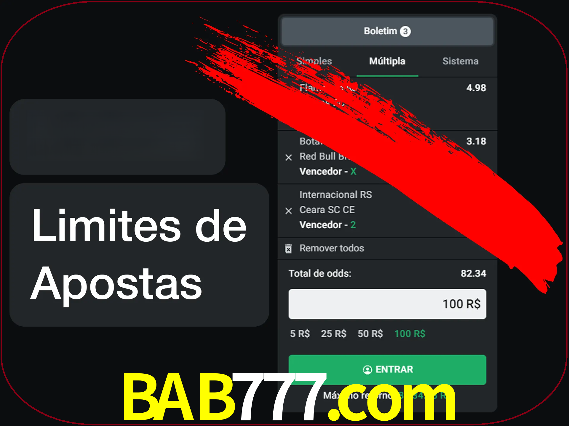 Não faça apostas loucas.
